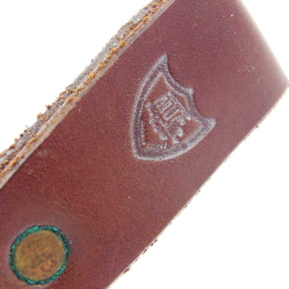 HTC エイチティーシー フラワースタッズキーループ ウォレットチェーン ブラウン系【中古】