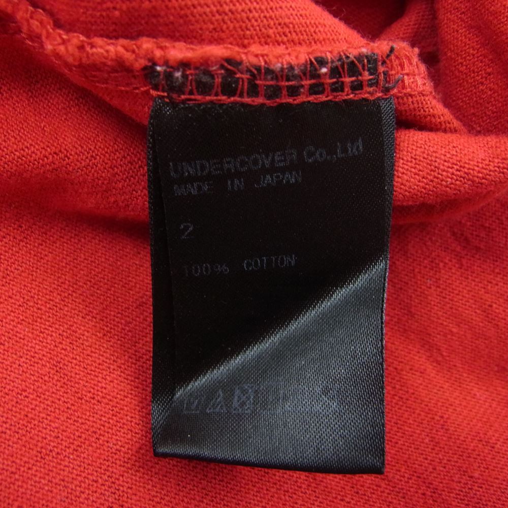 UNDERCOVER アンダーカバー 19SS ZENMONDO TEE 禅問答 半袖Tシャツ TEE レッド系 2【中古】