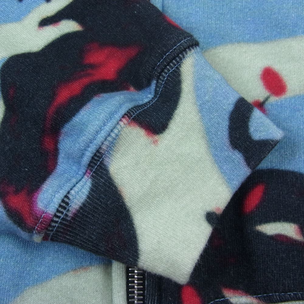 DRIES VAN NOTEN ドリスヴァンノッテン フラワー総柄 ジップアップ スウェット パーカー マルチカラー系 S【中古】
