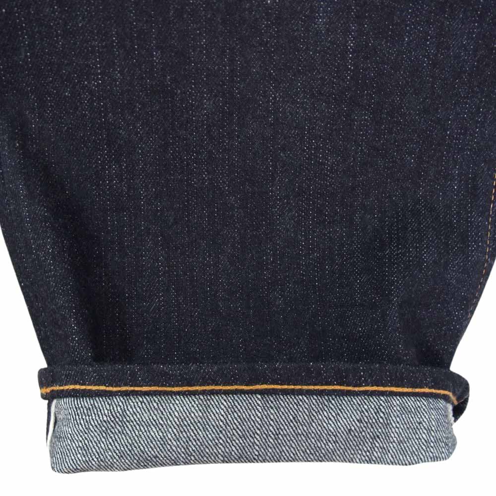 THE FLAT HEAD ザフラットヘッド 3005-S デニム ノンウォッシュ ボタンフライ ストレート パンツ インディゴブルー系 32【新古品】【未使用】【中古】