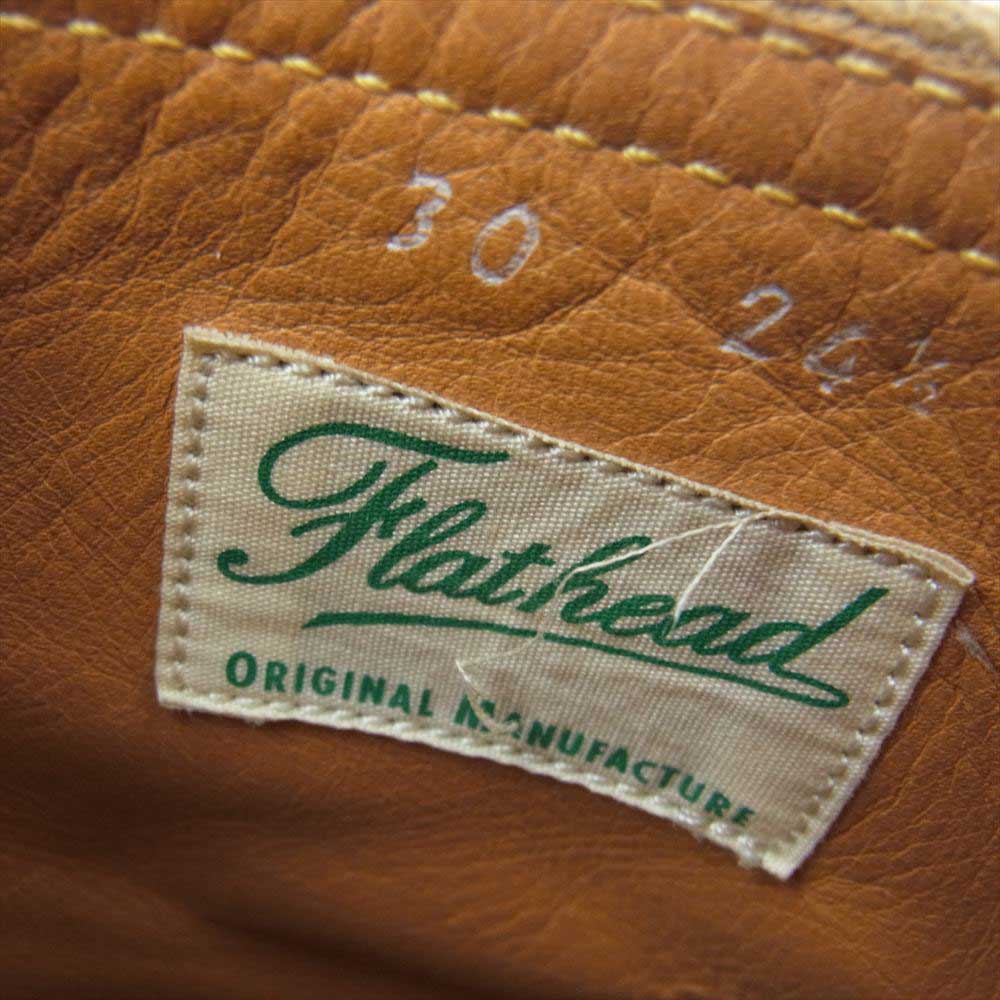 THE FLAT HEAD ザフラットヘッド SKB-30D deer skin ディアスキン エンジニアブーツ ライトブラウン系 24.5【中古】