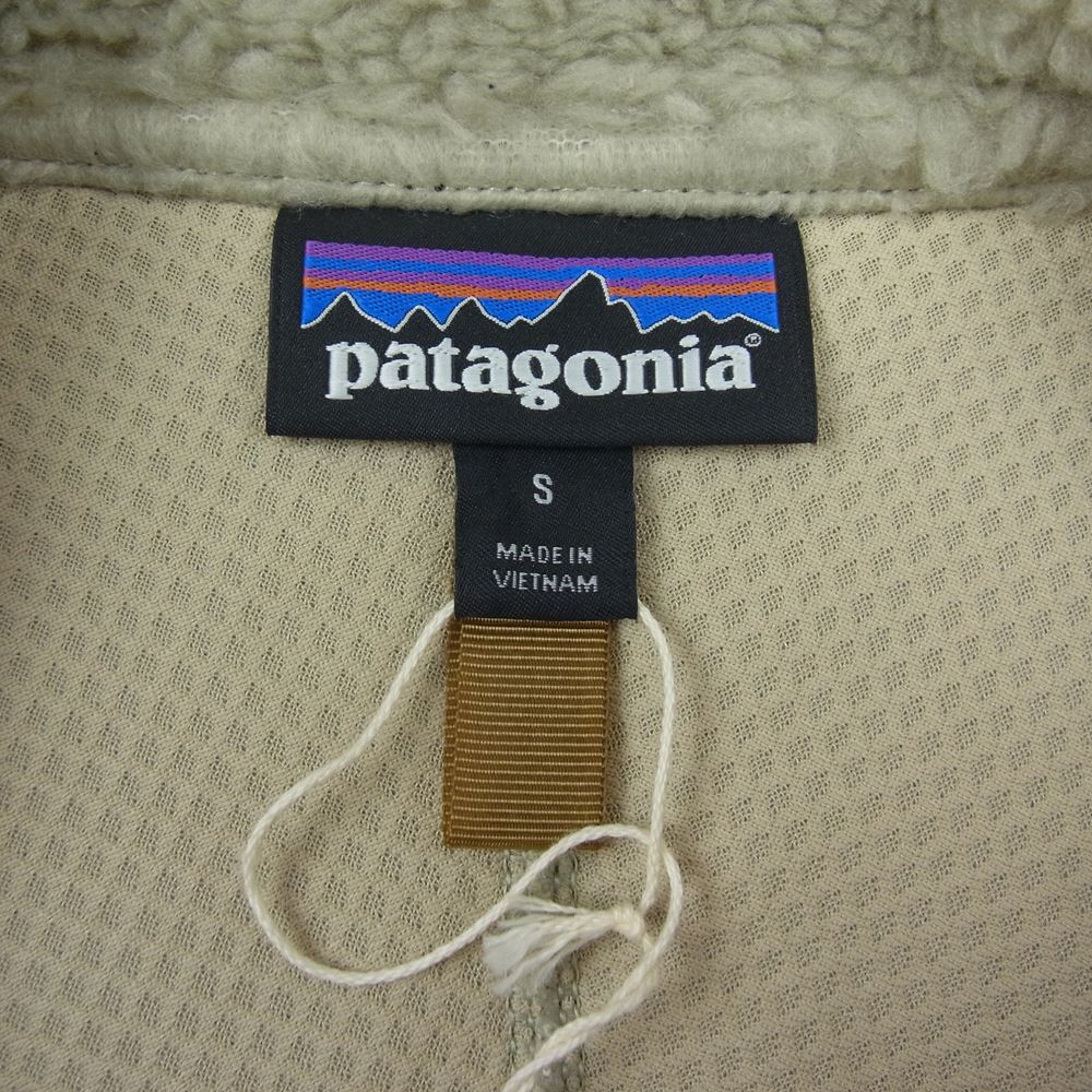 patagonia パタゴニア 21AW 23056 Classic Retro X Jacket クラシック レトロ ボア フリース ジャケット ベージュ系 S【極上美品】【中古】
