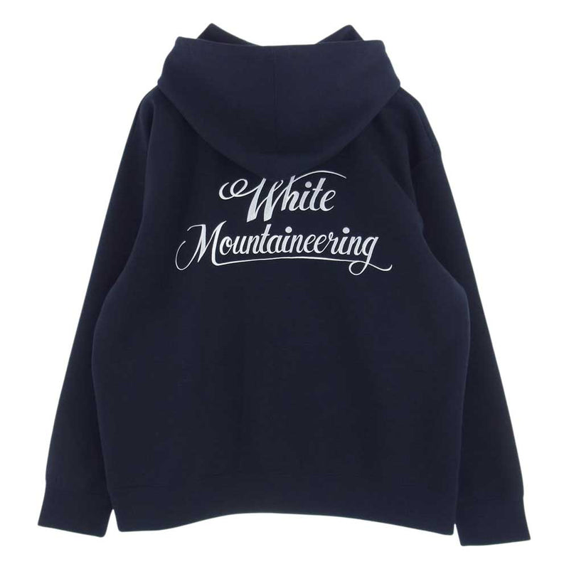 WHITE MOUNTAINEERING ホワイトマウンテニアリング WM2271506 LOGO EMBROIDERY HOODIE ロゴ 刺繍  フーディ スウェット パーカー ダークネイビー系 2【中古】