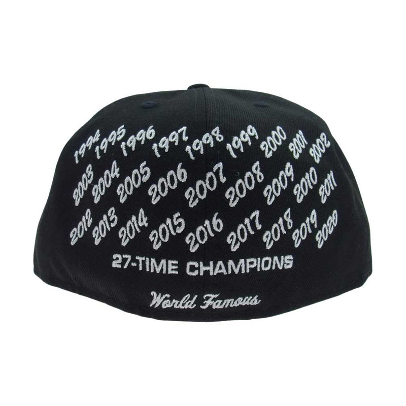 Supreme シュプリーム 21SS × New Era 27-time Champions Box Logo ニューエラ チャンピオンズ  ボックスロゴ キャップ ブラック系 57.7cm【美品】【中古】