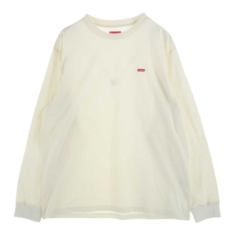 supreme Box Logo L/S Tee White Small - Tシャツ/カットソー(七分/長袖)