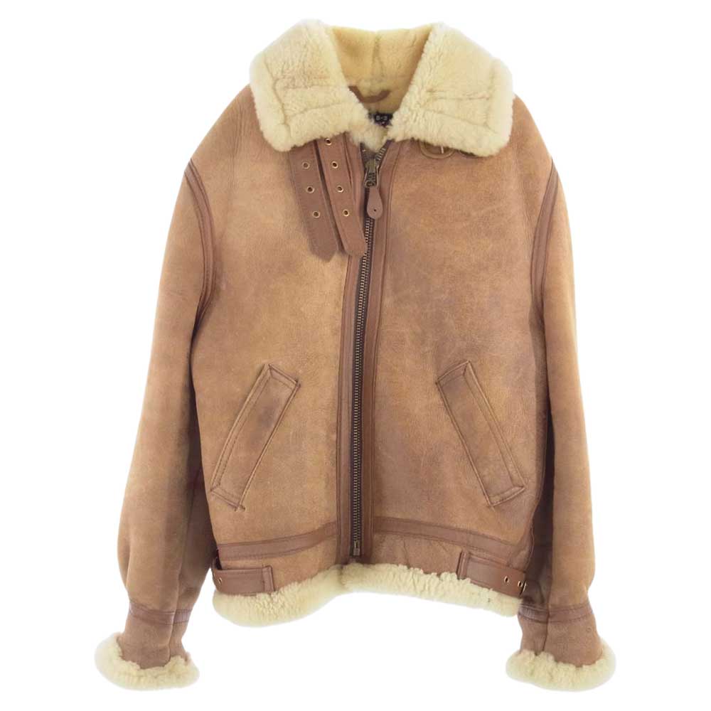 schott ショット TYPE B-3 フライトジャケット ムートン ブラウン系 40