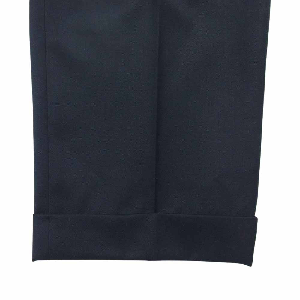WACKO MARIA ワコマリア 22AW 22FW-WMP-TR28 PLEATED TROUSERS トラウザーズ スラックス ダブル ブラック系 M【新古品】【未使用】【中古】