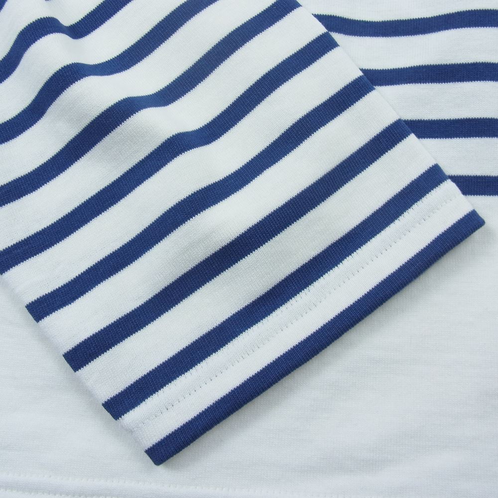 ウティ ウティ ナバル ボーダーバスク シャツ ホワイト系 ネイビー系 1【中古】