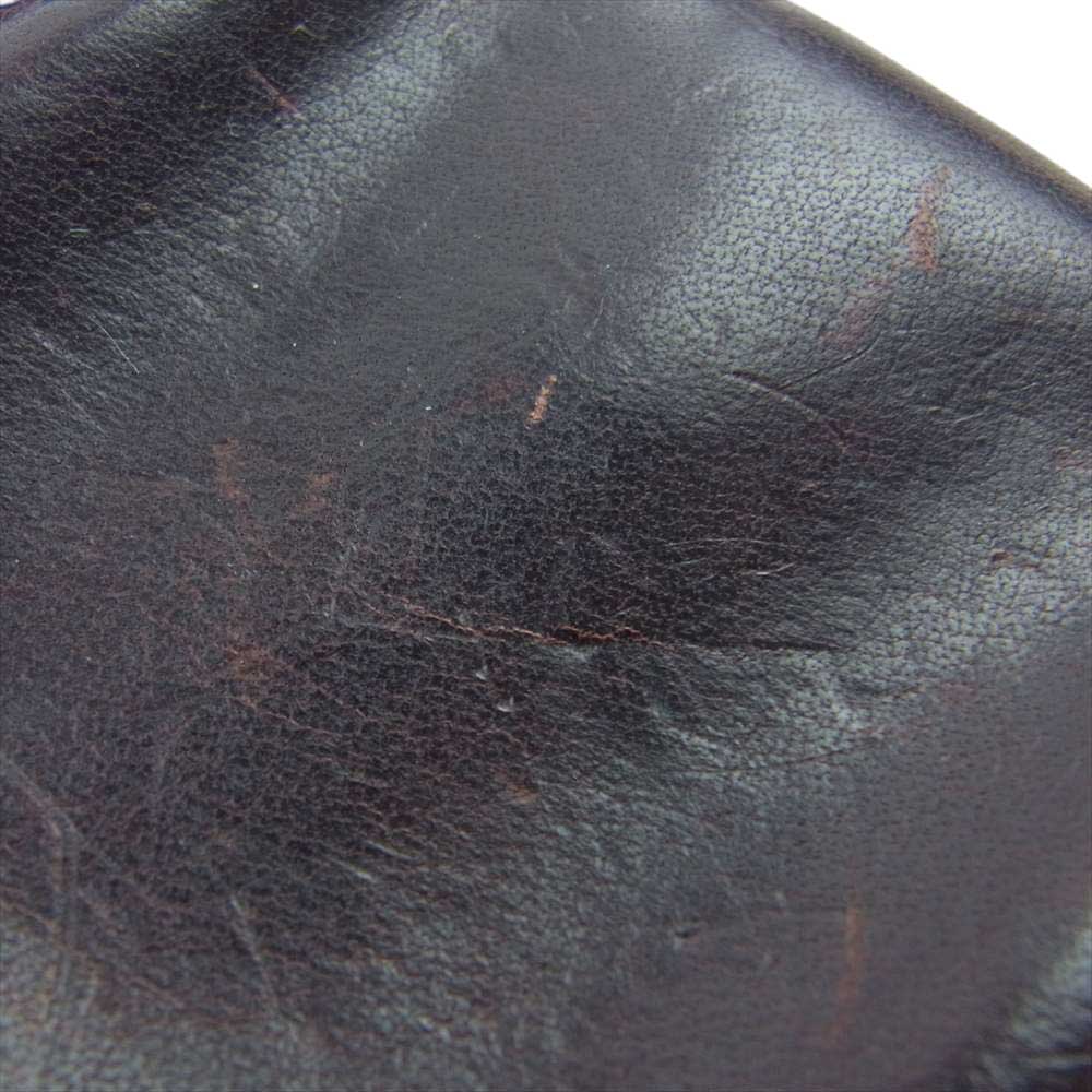 VISVIM ビズビム VEGGIE COIN CASE べジー レザー コインケース 小銭入れ ダークブラウン系【中古】
