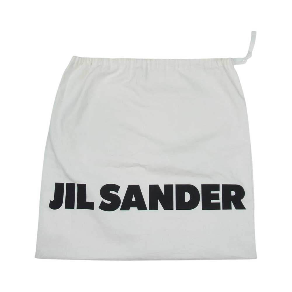 JIL SANDER ジルサンダー JSPQ850399 WQB73005 BORDER TOTE ボーダ キャンバス トート ショルダー バック ブラック系【中古】