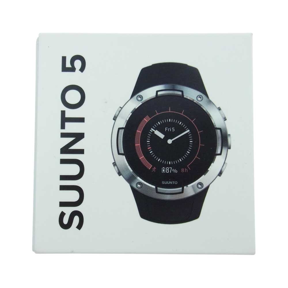 SUUNTO スント SS050445000 SUUNTO 5 Black Steel スント 5 ブラック スタイル グラファイト カッパー スマート ウォッチ 腕時計 ブラック系【中古】