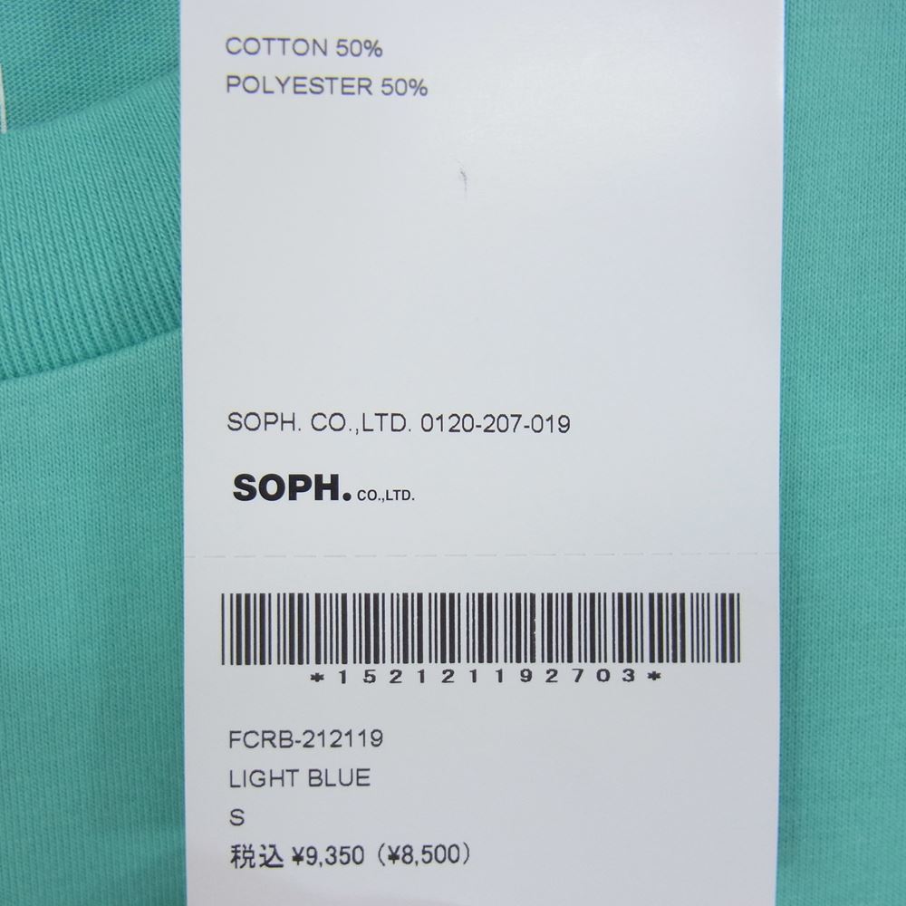 F.C.R.B. エフシーアールビー × X-girl ガール 21AW FCRB-212119 SUPPORTER TEE コラボ プリント Tシャツ ライトブルー系 S【新古品】【未使用】【中古】