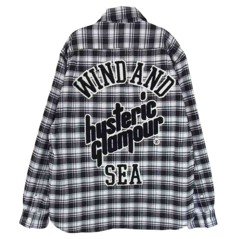 wind and sea hysteric glamour ネルシャツ