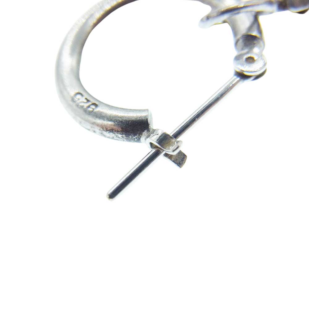 Justin Davis ジャスティンデイビス SEJ010 クラウンフープ ピアス 両耳 シルバー系【中古】