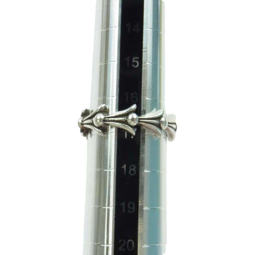 CHROME HEARTS クロムハーツ(原本無) Cross Tail Ring クロス テイル リング シルバー系 17号【中古】