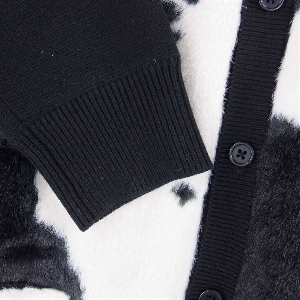 Supreme シュプリーム 21AW Cow Print Cardigan カウプリントニットカーディガン ブラック系 ホワイト系【中古】