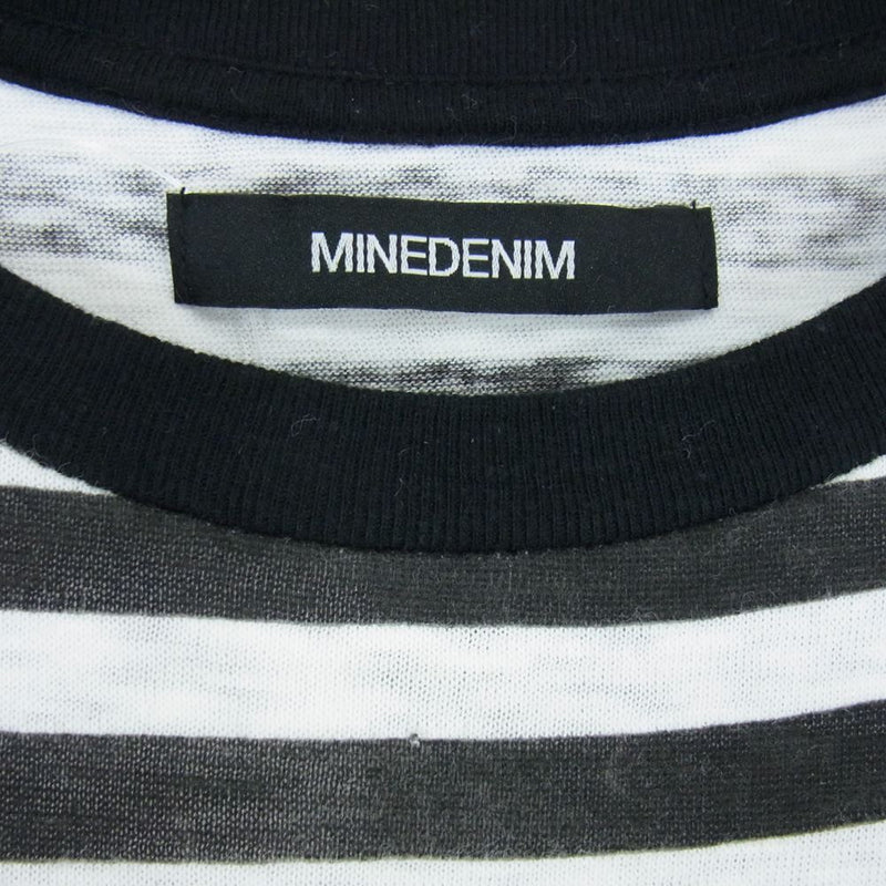 未使用 マインデニム MINEDENIM ボーダー BORDER Tシャツ