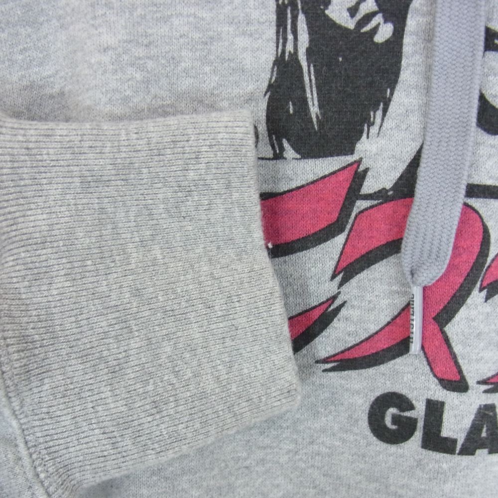 HYSTERIC GLAMOUR ヒステリックグラマー 02231CF06 ルクア 大阪 限定 ヒステリック GLAMOUR ロゴ ガール プリント プルオーバー パーカー グレー系 S【中古】