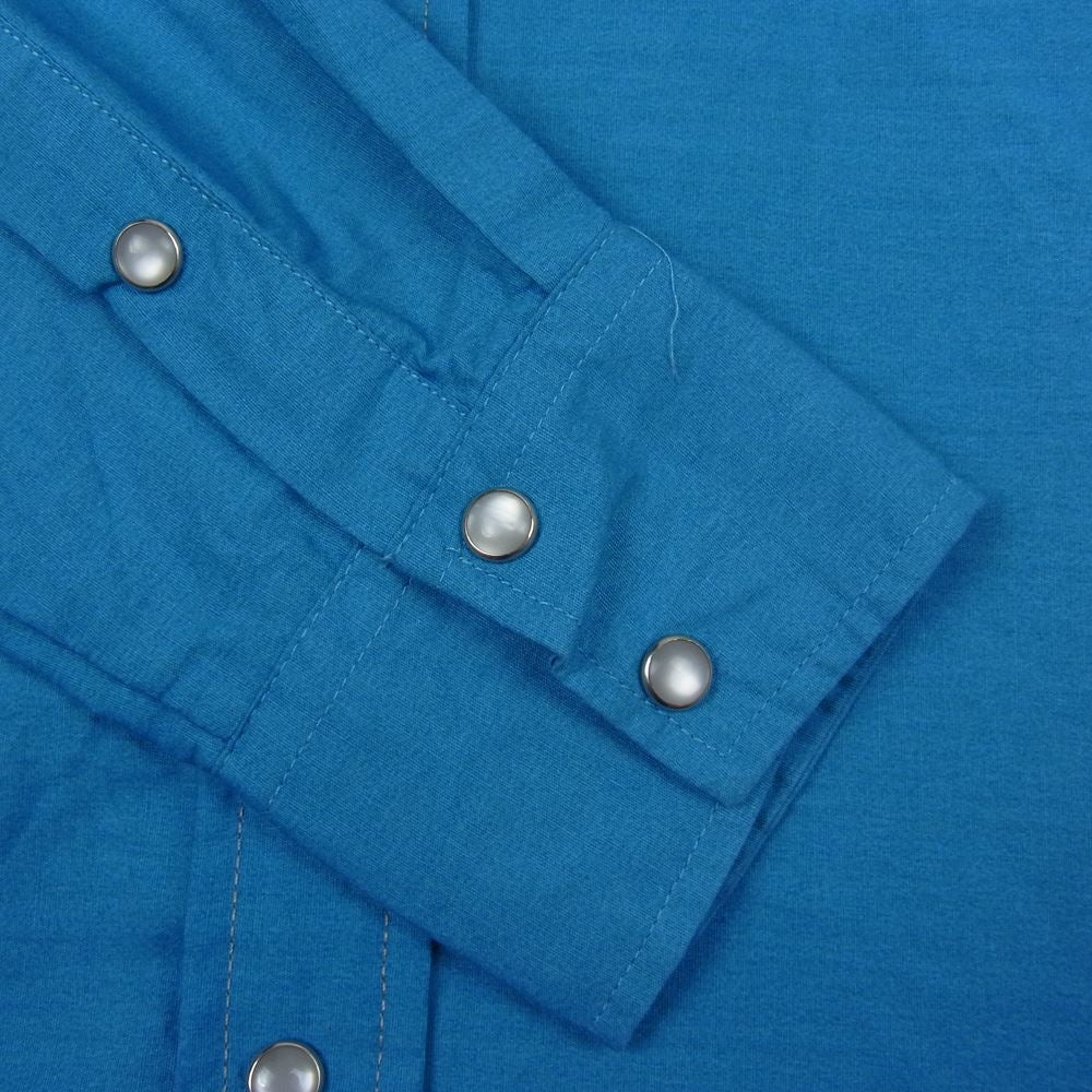 ローパー 長袖 ネイティブ柄 ウエスタン シャツ ベージュ系 ブルー系 S【中古】