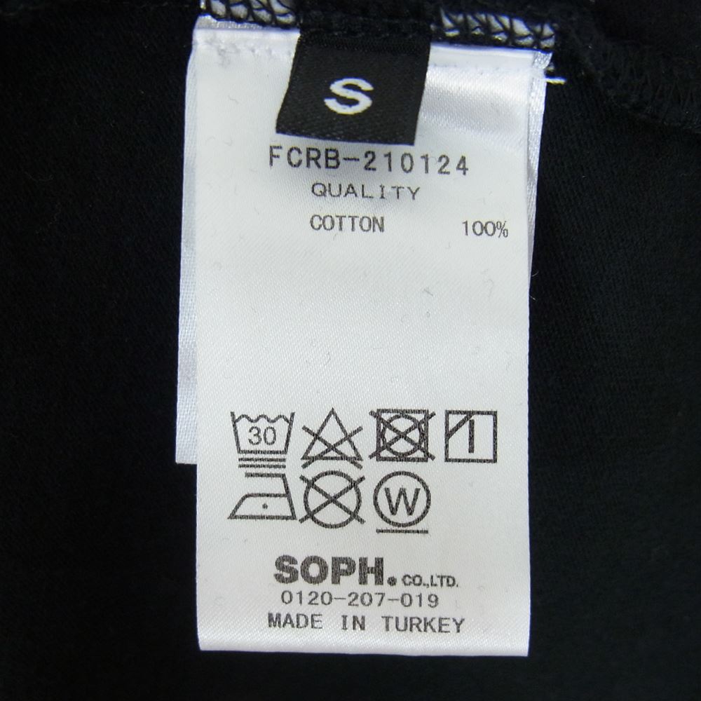 F.C.R.B. エフシーアールビー 21SS FCRB-210124 MEYBA SUPPORTER TEE メイバ サポーター 半袖 Tシャツ ブラック系 S【中古】