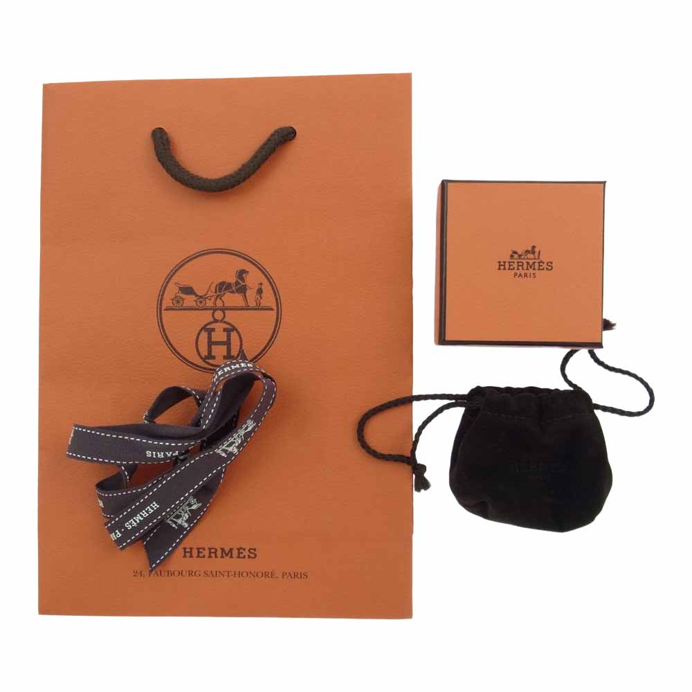HERMES エルメス Charm Mors a Jouet ツイリー スカーフ リング シルバー系 ゴールド系【極上美品】【中古】