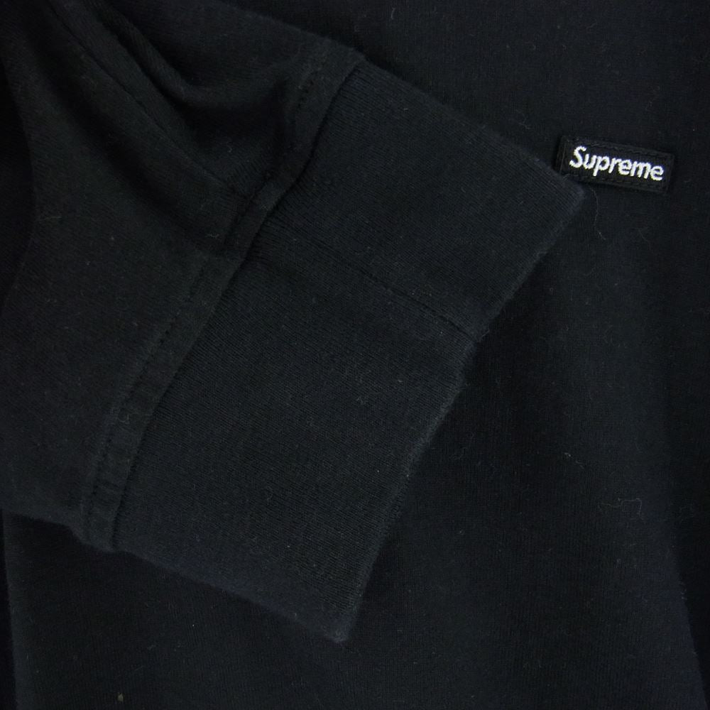 Supreme シュプリーム Small Box logo スモール ボックス ロゴ ロングスリーブ Tシャツ カットソー 長袖 ブラック ブラック系 L【中古】