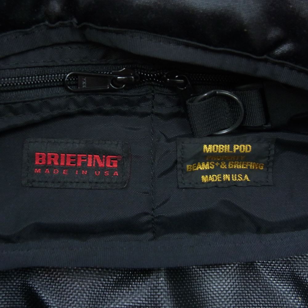BRIEFING ブリーフィング BEAMS ビームス 別注 ボディ ショルダーバック ブラック系【美品】【中古】
