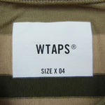 WTAPS ダブルタップス 22SS 221ATDT-CSM29 JAM 01 / SS ボーダー Tシャツ カーキ系 ベージュ系 04【中古】