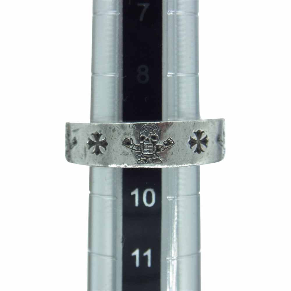 CHROME HEARTS クロムハーツ(原本無) 6mm SPACER FOTI 6mm スペーサー フォティ ハリスティータ モチーフ リング シルバー系 9.5号【中古】