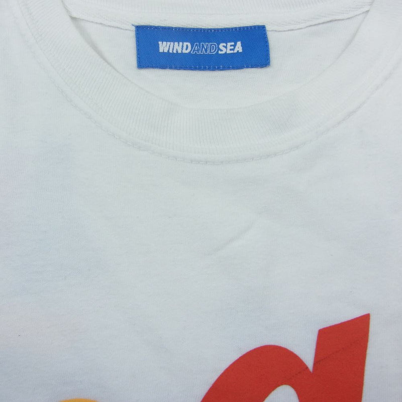 M WIND AND SEA ラインストーン T-shirt ホワイト