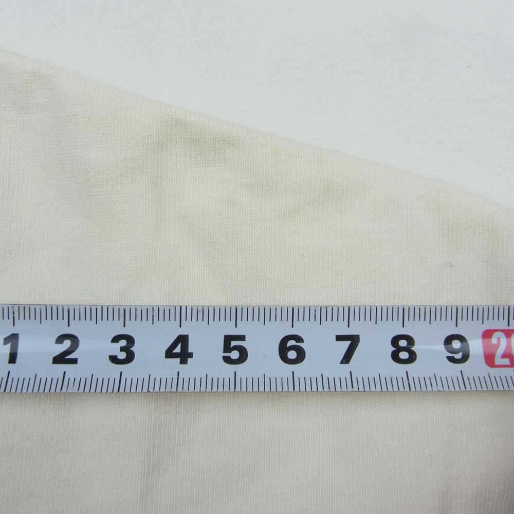 GLADHAND & Co. グラッドハンド ISETAN 伊勢丹限定 総柄 イラスト プリント Tシャツ カットソー 長袖 ホワイト オフホワイト系 XL【中古】