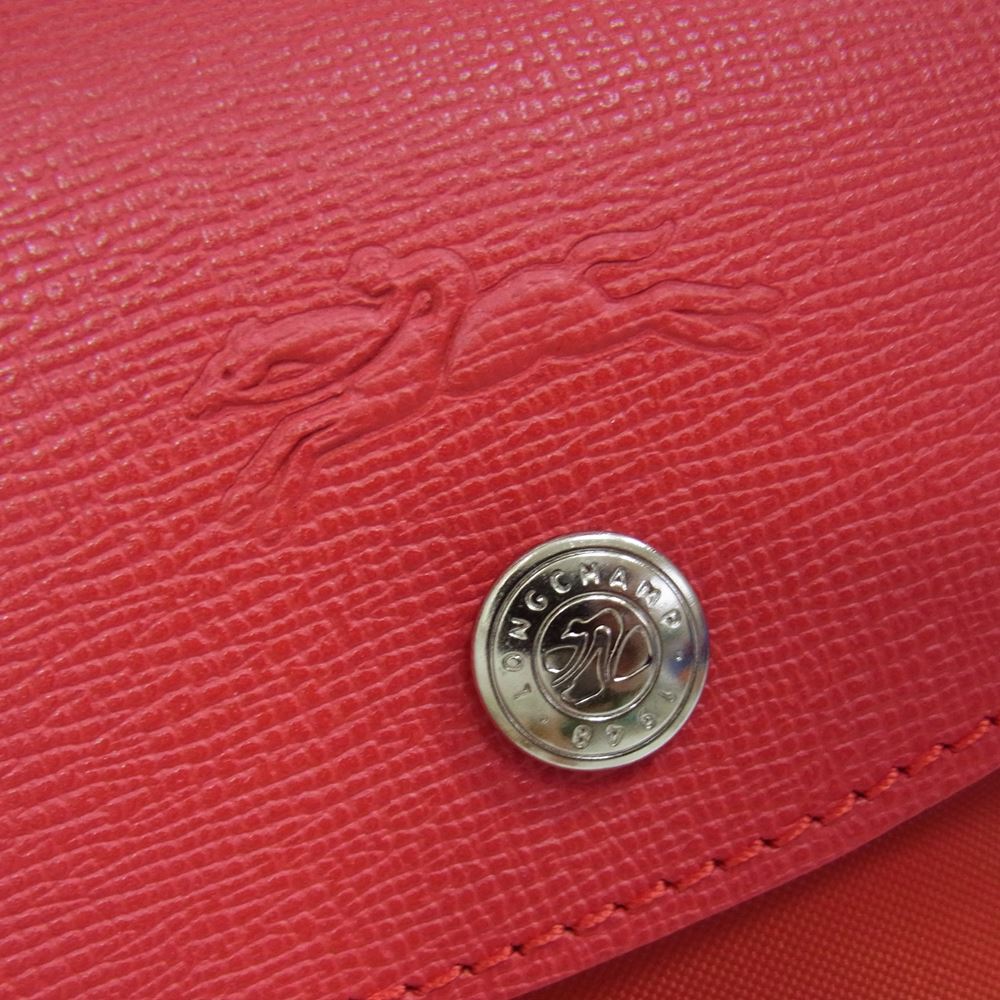 LONGCHAMP リプレイ ルプリアージュ トート バッグ レッド系【中古】