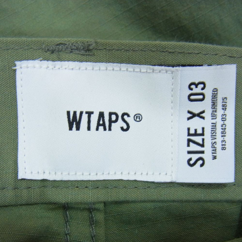 WTAPS ダブルタップス 23SS 231WVDT-PTM09 TROUSERS トラウザーズ NYCO. RIPSTOP カーゴ パンツ カーキ系 03【新古品】【未使用】
