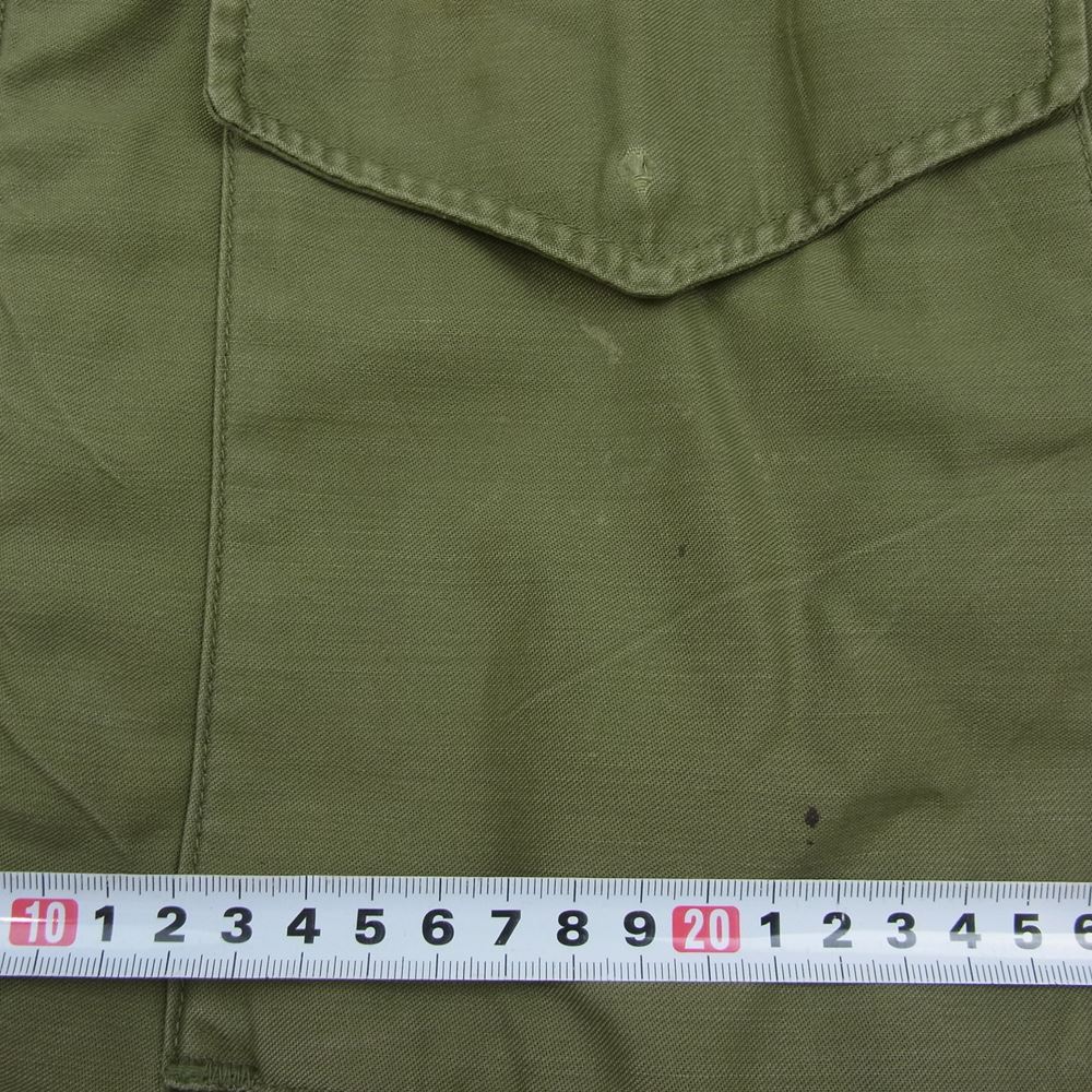 アメリカ軍 60s M-65 1st 最初期 CONMAR アルミジップ エポレット無 フィールド ミリタリー ジャケット カーキ系【中古】
