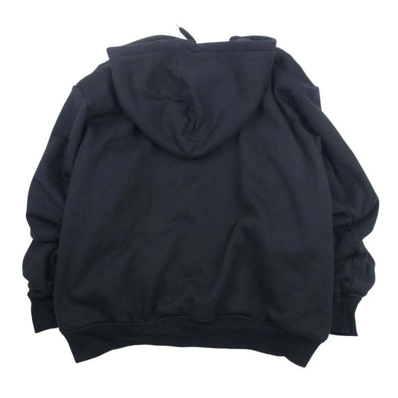 ファセッタズム 21AW CSW-SW-U01 SUPER BIG HOODIE 裏地メッシュ スーパー ビッグ オーバーサイズ ドローコード  フルジップ フーディ パーカー ブラック系 00【中古】