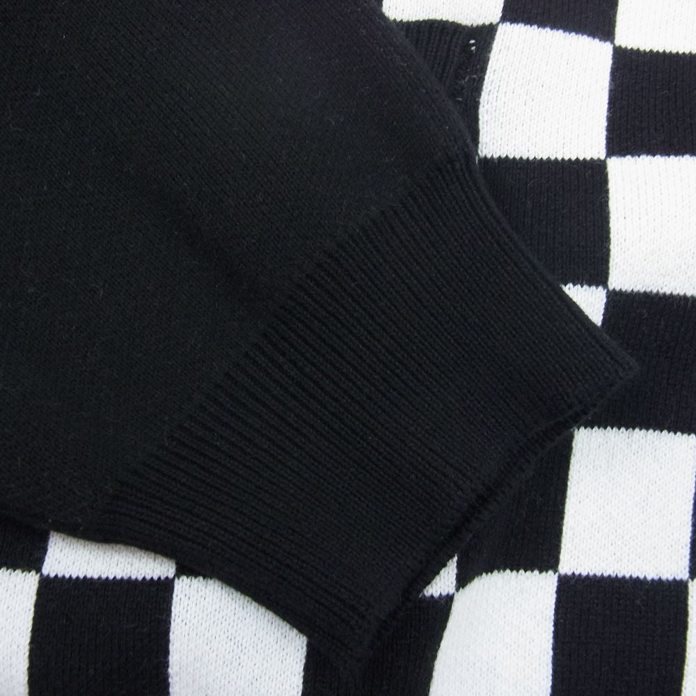 ベドウィン アンド ザ ハートブレイカーズ 23SB3176 L/S JACQUARD CARDIGAN チェック チェッカーボード ジャガード 長袖 カーディガン ブラック系 ホワイト系 2【新古品】【未使用】【中古】