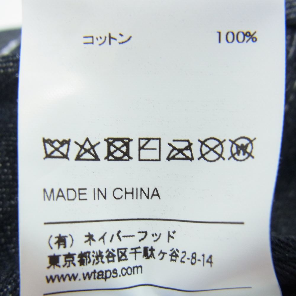 WTAPS ダブルタップス 19AW 192MYDT-HT01 T-6H 02 CAP. COTTON. DENIM デニム キャップ ブラック系 00【中古】