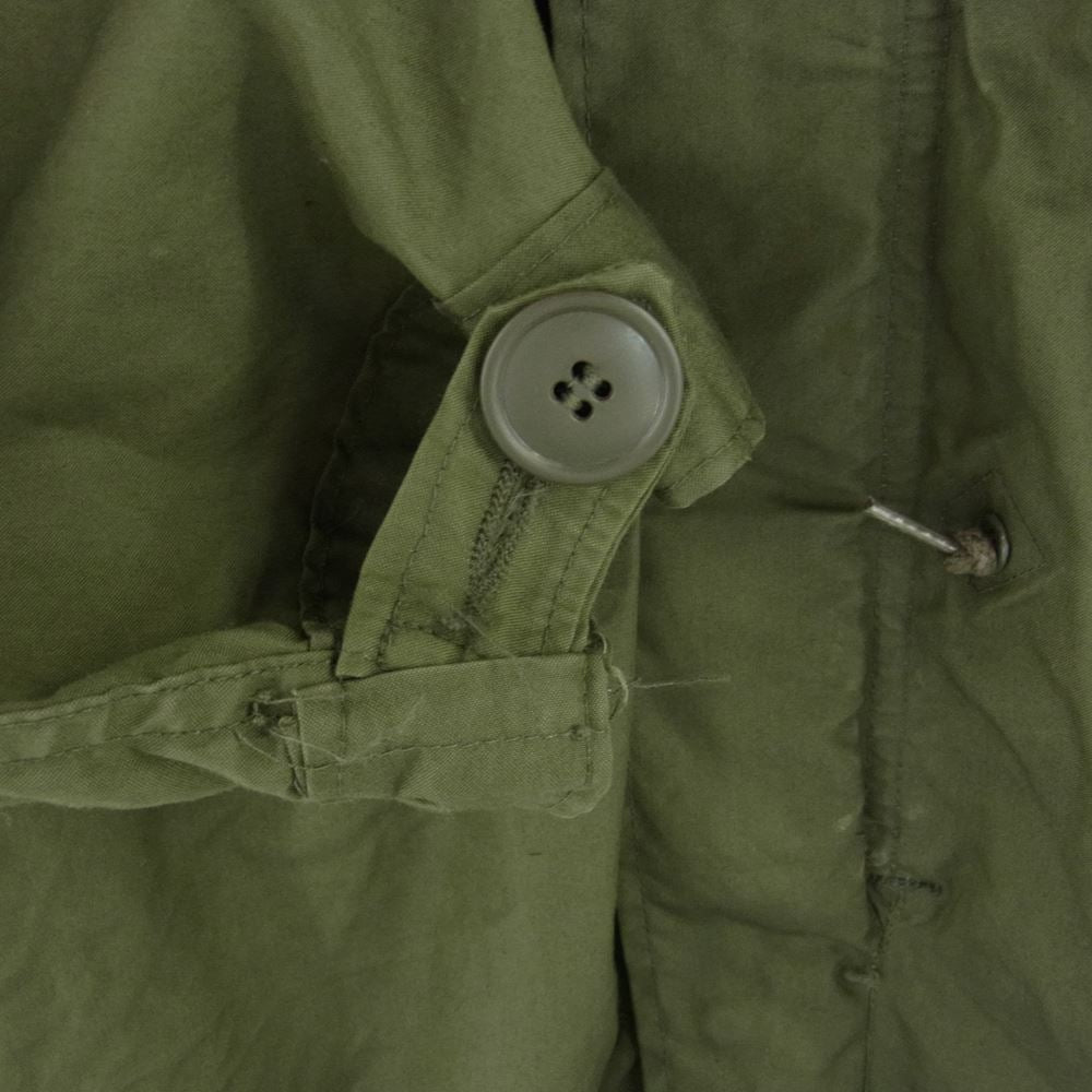 米軍 8415-00-782-3218 ヴィンテージ 80s M-65フィッシュテールコート モッズパーカ ライナー無 カーキ系【中古】