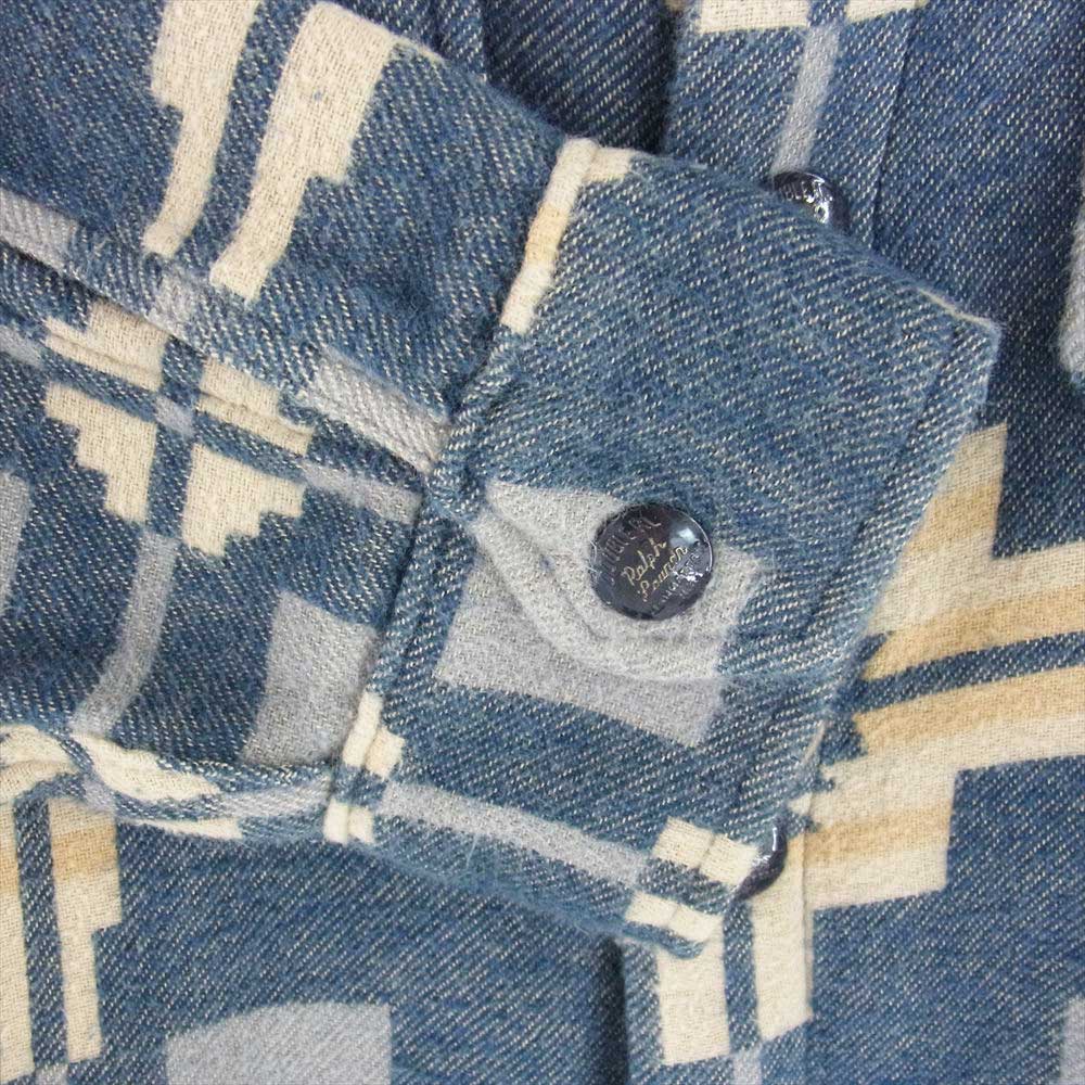 RRL ダブルアールエル 782725901001 ネイティブ 総柄 ウール ジャケット ブルー系 グレー系 ベージュ系 M【中古】