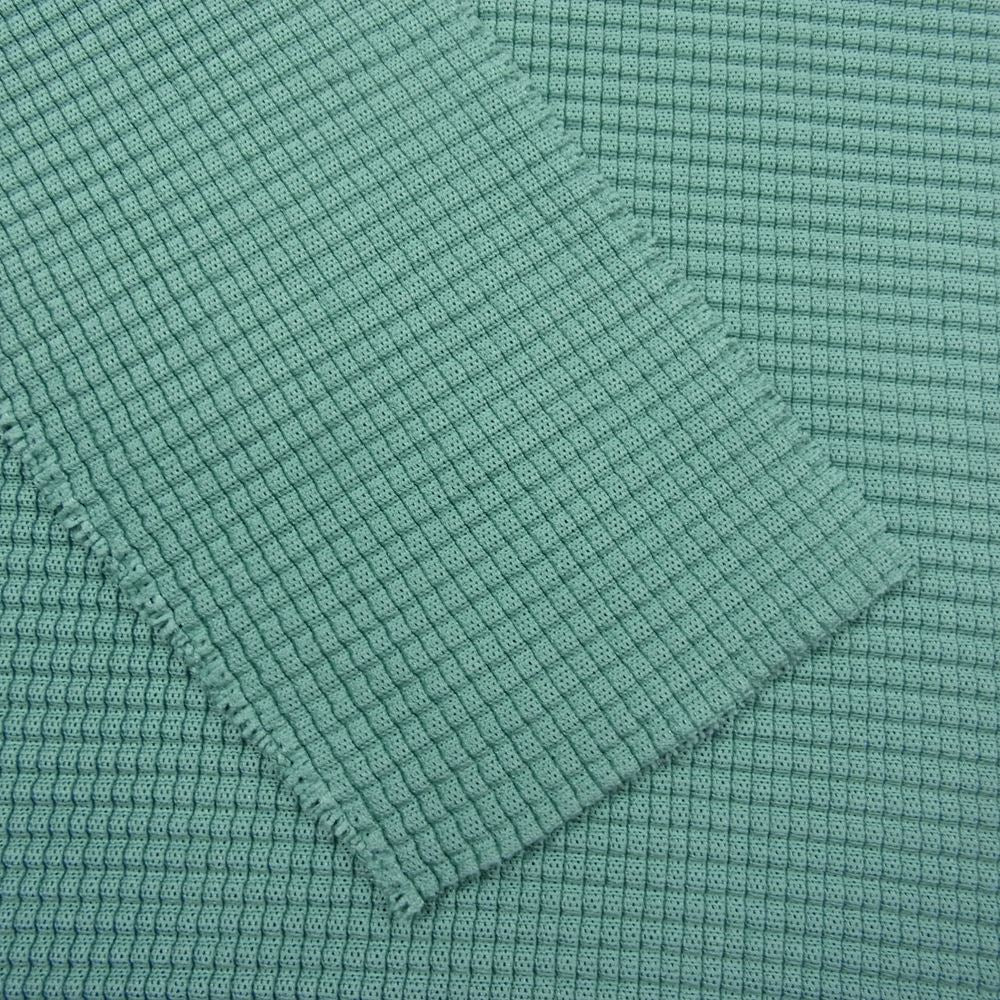 ISSEY MIYAKE イッセイミヤケ me ミー MI11KL521 ボックスプリーツ ハイネック ロング スリーブ メッシュ カットソー グリーン系【中古】