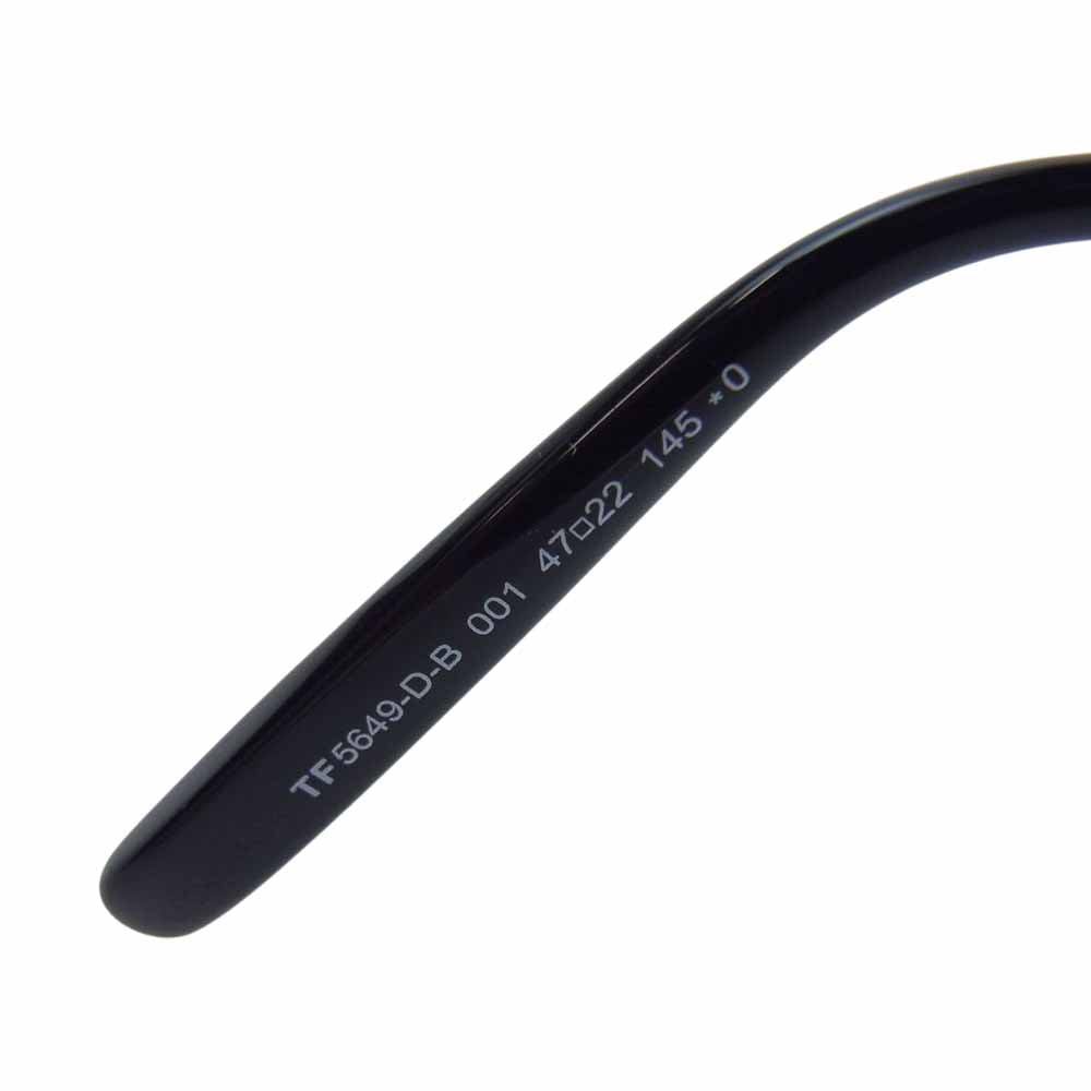 TOM FORD トムフォード TF5649-D-B 度無し ウェリントン 眼鏡 メガネ ブラック系【中古】