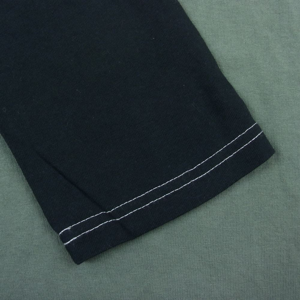 TOY'S McCOY トイズマッコイ TMC1631 McHILL SPORTS CROPPED RAGLAN TEE ベースボール ラグランスリーブ 七分丈 カーキ系 S【極上美品】【中古】