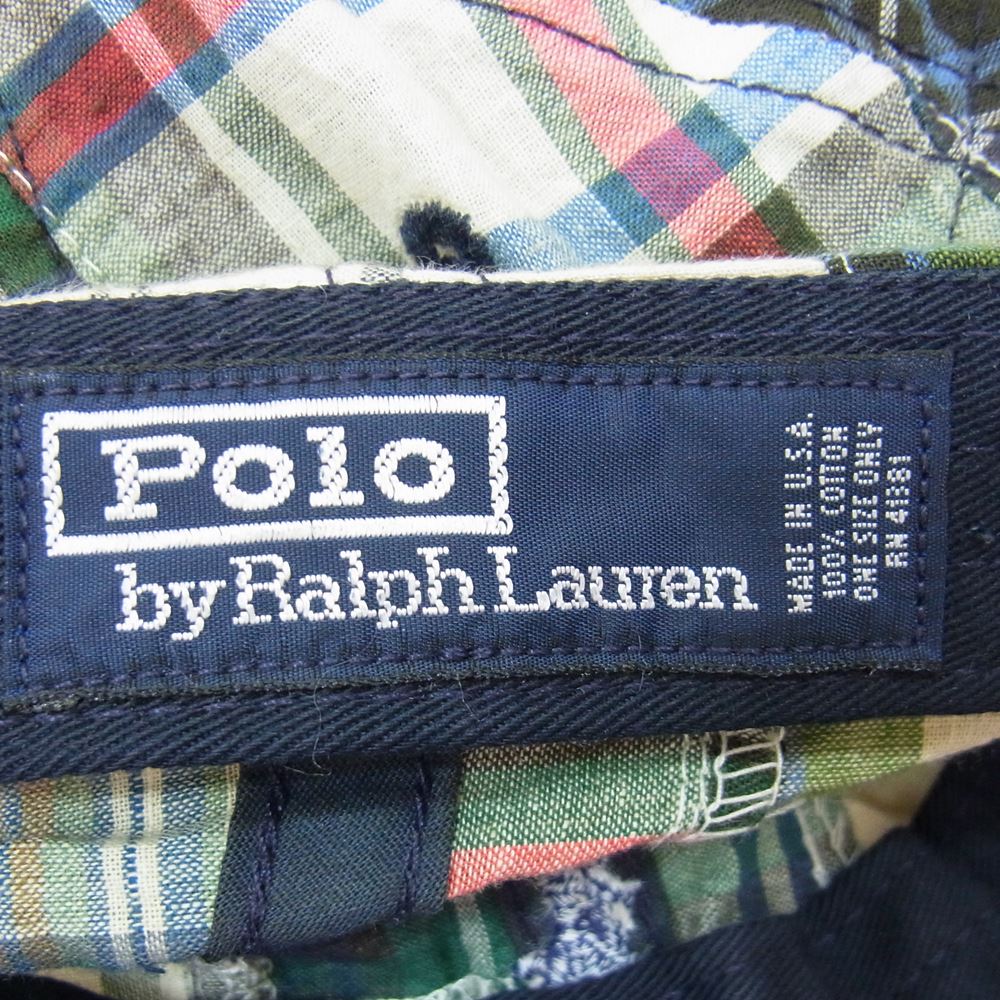 POLO RALPH LAUREN ポロ・ラルフローレン パッチワーク キャップ マルチカラー系【中古】