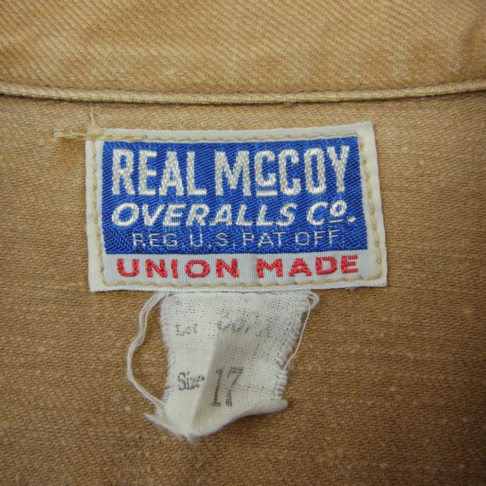 The REAL McCOY'S ザリアルマッコイズ ワークシャツ 長袖 ベージュ系 17【中古】