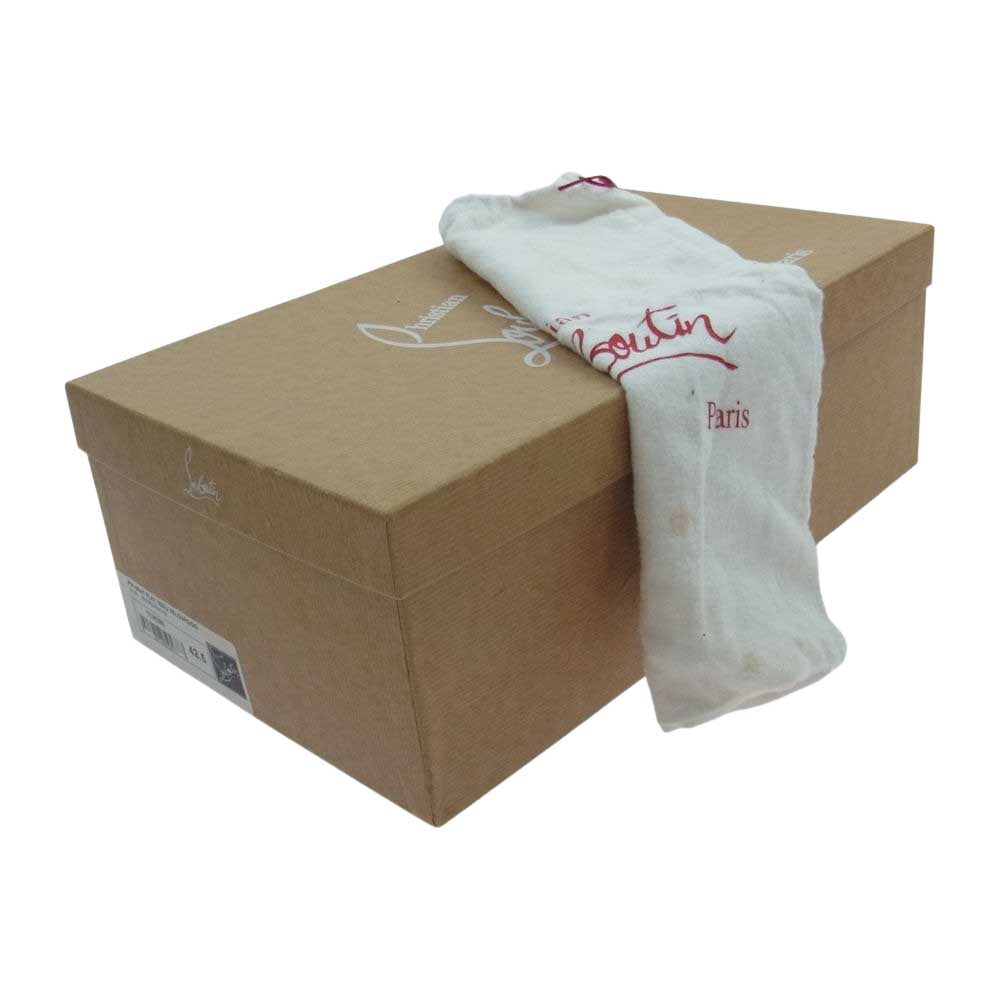 Christian Louboutin クリスチャンルブタン スエード スタッズ スリッポン スニーカー パープル系 42.5【中古】