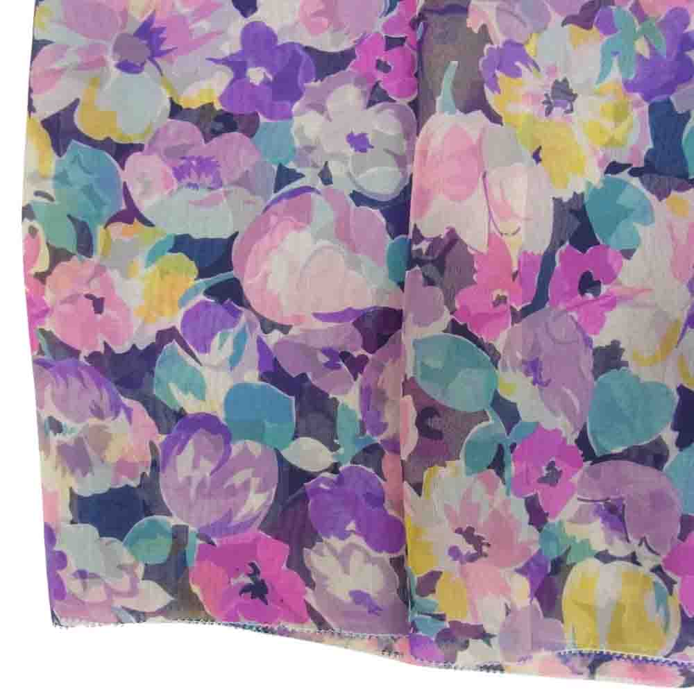 Drawer ドゥロワー 6524-299-0492 フラワー 花柄 シルク100% フレア スカート マルチカラー系 36【中古】