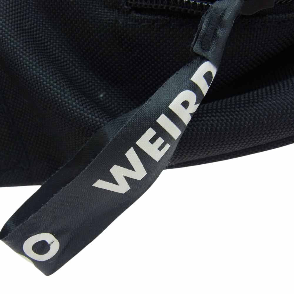 WEIRDO ウィアード FANNY PACK ファニー パック ロゴ プリント ウエスト ショルダー バッグ ブラック系【中古】