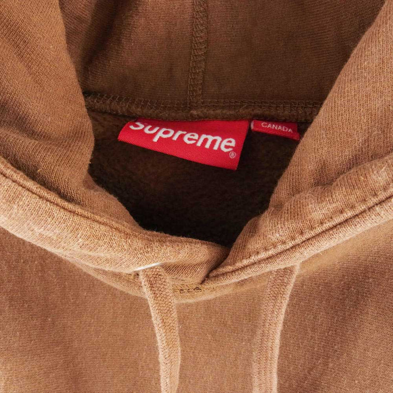 Supreme シュプリーム 18AW Classic Script Hooded Sweatshirt クラシック スクリプト フーデッド  スウェットシャツ ブラウン系 L【中古】