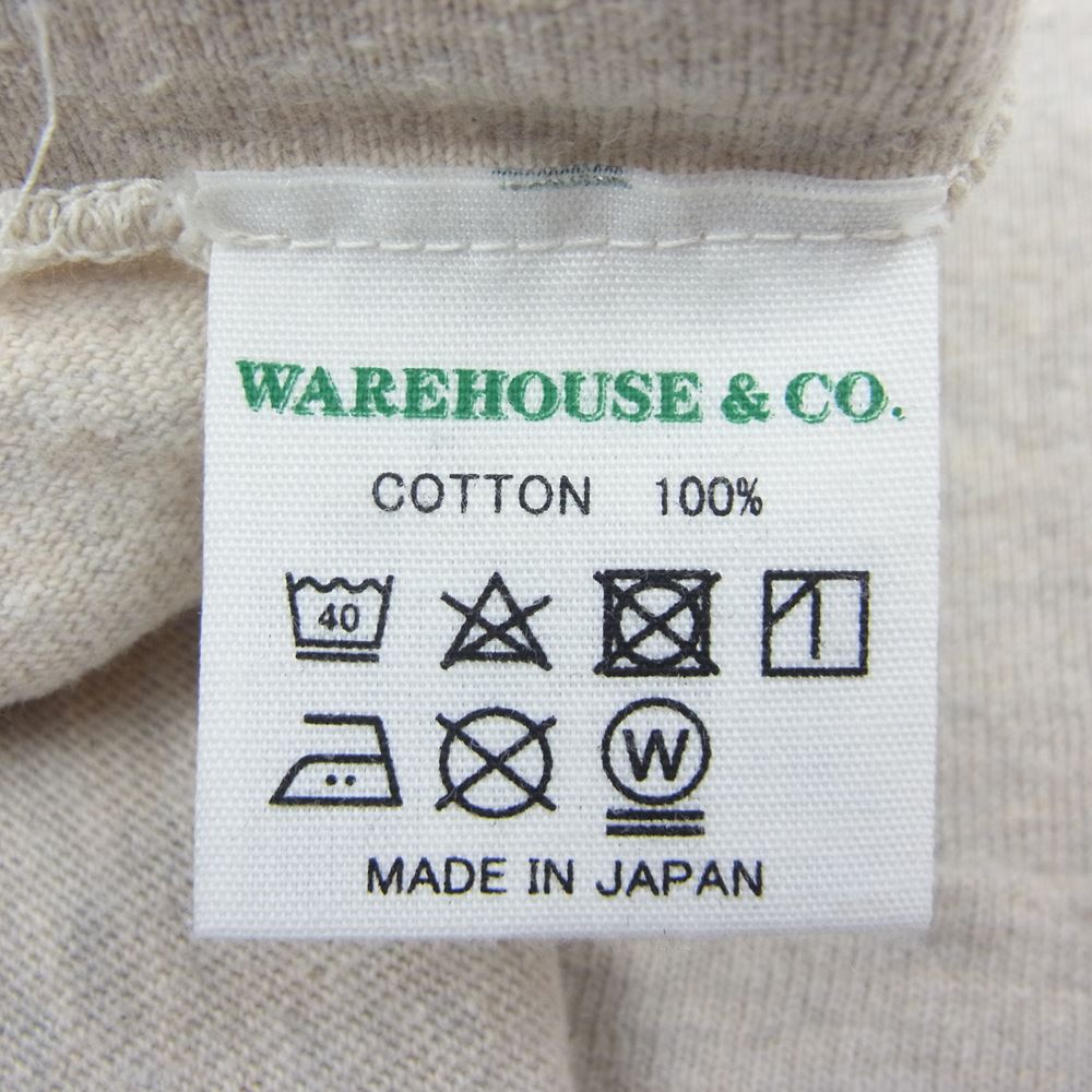 WAREHOUSE ウエアハウス 18SS Lot4601 FORT LAWTON 半袖 プリント Tシャツ グレー系 ベージュ系 M【中古】