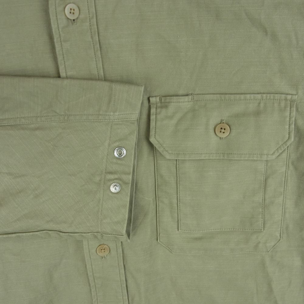 nonnative ノンネイティブ NN-SJ4003 WORKER SHIRT JACKET BACK SATIN STRETCH ワーカー ミリタリー シャツ ジャケット グレイッシュカーキ系 2【中古】
